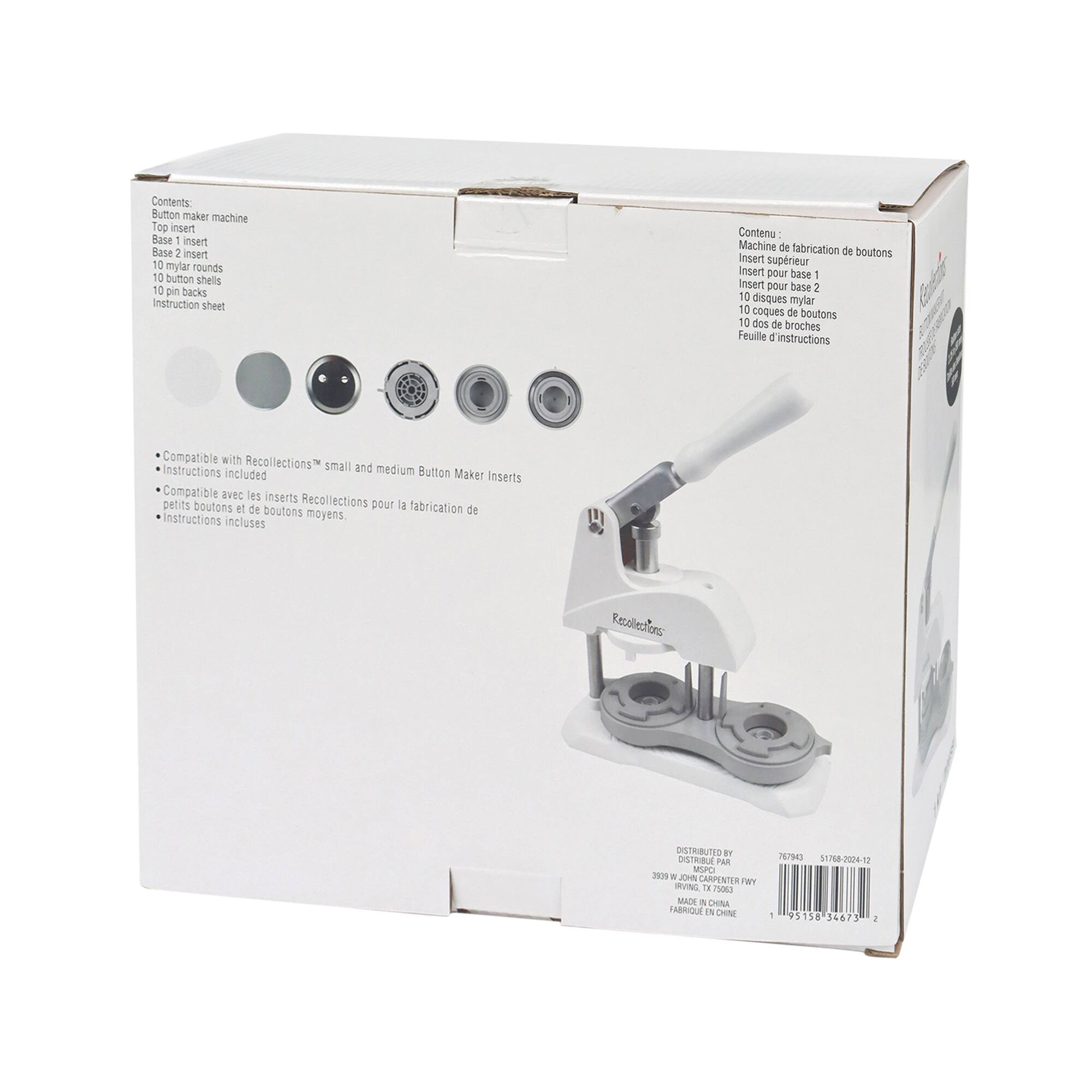 4 Pack: Button Maker Kit by Recollections™